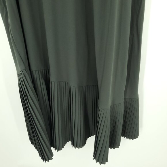 Spanx Yes Pleats Dress Tank Dress Built-In Shorts M Pine Stone Green - Picture 10 of 12